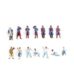 Artesania Latina 4 Diecast figuren voor de Hermione La Fayette. (ART-22517F) - Afbeelding 2
