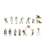 Artesania Latina 14 figuren voor de HMS Endeavour. (ART-22520F)